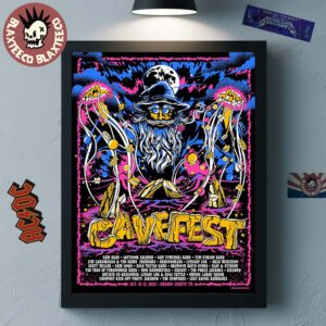 CaveFest Grundy County Tennessee 2025 Event Poster On October 10-12 2025 The Wizard Art And Lineup Poster Canvas For Home Decor