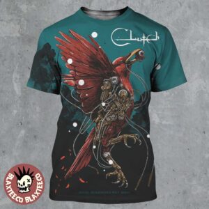 Clutch Berlin Germany 2025 Gig Poster At Huxelys Neue Welt On December 3 2025 All Over Print Shirt