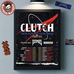 Clutch Fortune Tellers Make A Killing Nowadays Europe 2025 Tour Schedule Dates Home Decor Poster Canvas