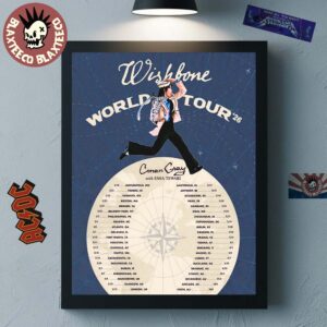Conan Gray Wishbone World Tour 2026 Schedule Dates List Home Decor Poster Canvas