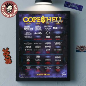 Copenhell Festival 2026 Full Lineup Copenhagen Denmark On 24 25 26 27 June 2026 Home Decor Poster Canvas
