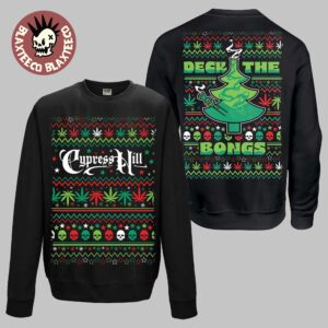 Cypress Hill Holiday Christmas 2025 Deck The Bongs Funny Sweater