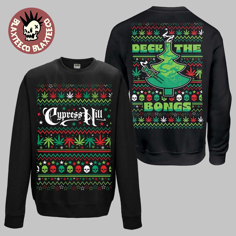 Cypress Hill Holiday Christmas 2025 Deck The Bongs Funny Sweater Cypress Hill Holiday Christmas 2025 Deck The Bongs Funny Sweater