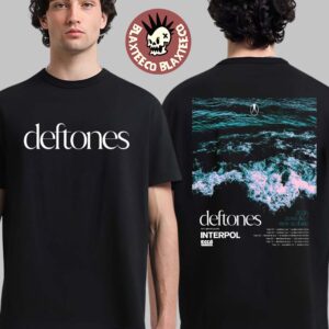 Deftones 2026 Australia New Zealand Schedule Dates With Special Guests Interpol And Ecca Vandal Two Sided T-Shirt