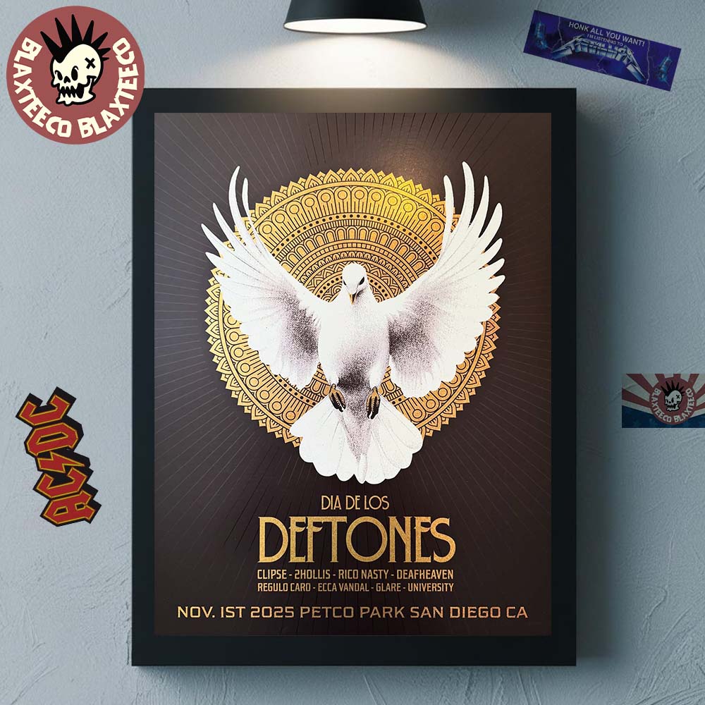 Deftones Dia De Los 2025 In San Diego California At Petco Park On November 1 2025 Home Decor Poster Canvas
