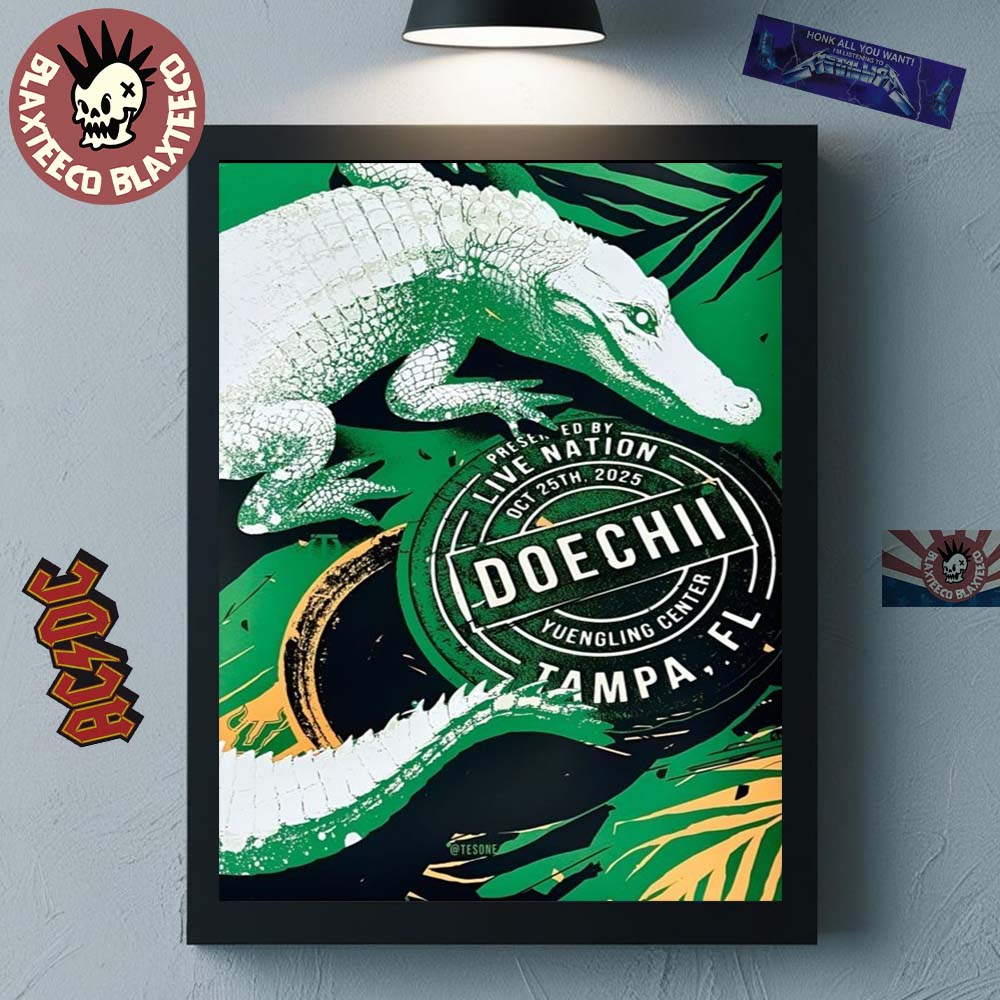 Doechii Tampa Florida 2025 Event Poster At Yuengling Center On October 25 2025 Home Decor Poster Canvas