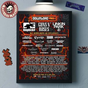 Download Festival XXIII 2026 Donington Park UK Lineup From 10-14 June 2026 Home Decor Poster Canvas