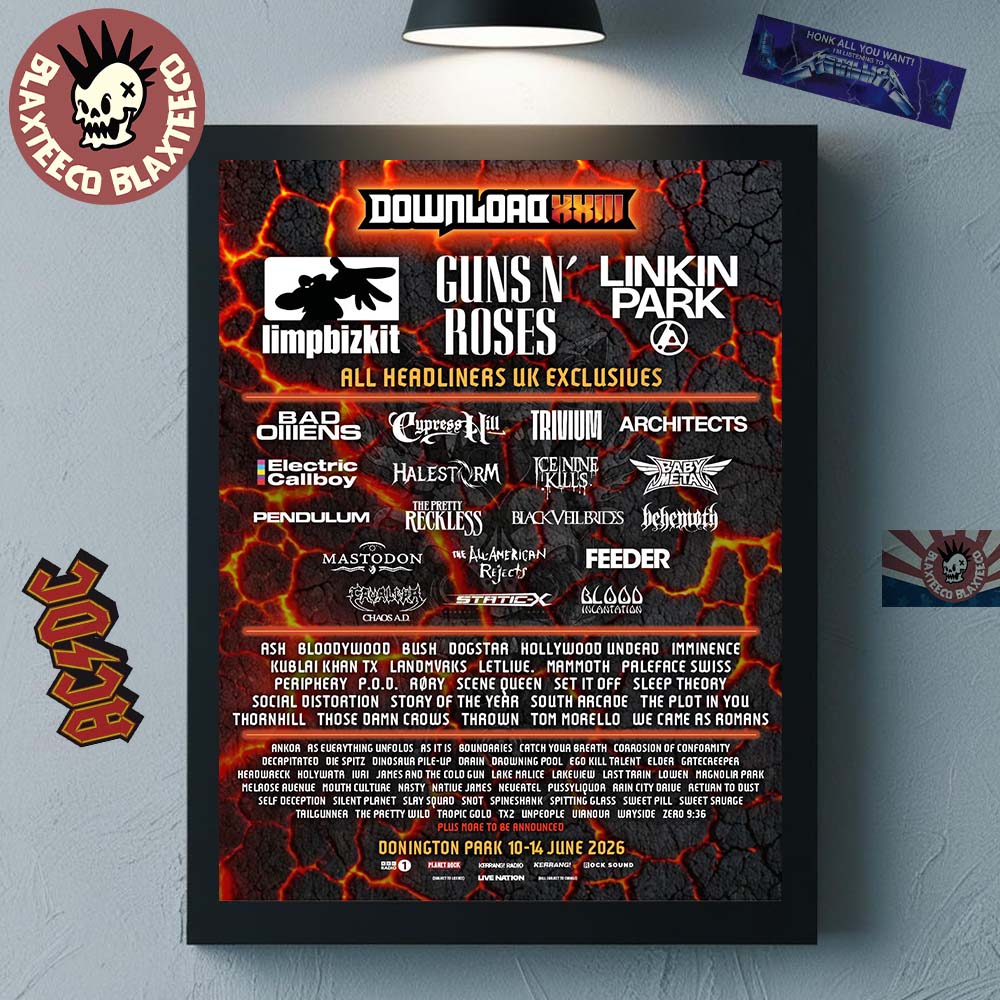 Download Festival XXIII 2026 Donington Park UK Lineup From 10-14 June 2026 Home Decor Poster Canvas Download Festival XXIII 2026 Donington Park UK Lineup From 10-14 June 2026 Home Decor Poster Canvas
