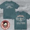 Eagles Live At Sphere Las Vegas 2025 2026 One of These Nights With Date Back Two Sided T-Shirt Eagles Live At Sphere Las Vegas 2025 2026 One of These Nights With Date Back Two Sided T-Shirt