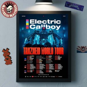 Electric Callboy Tanzneid World Tour 2025 2026 USA Canada Japan And Australia Schedule Dates Decor Poster Canvas