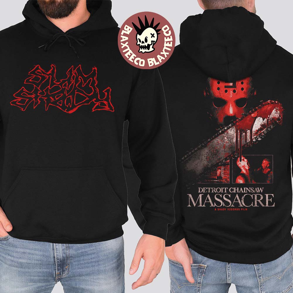 Eminem Shady Massacre Capsule Jason Detroit Chainsaw Massacre Hoodie