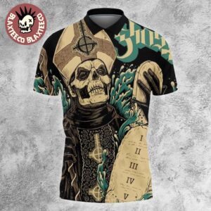 Ghost Band 13 Commandments Album Cover Ghost Papa Polo Shirt