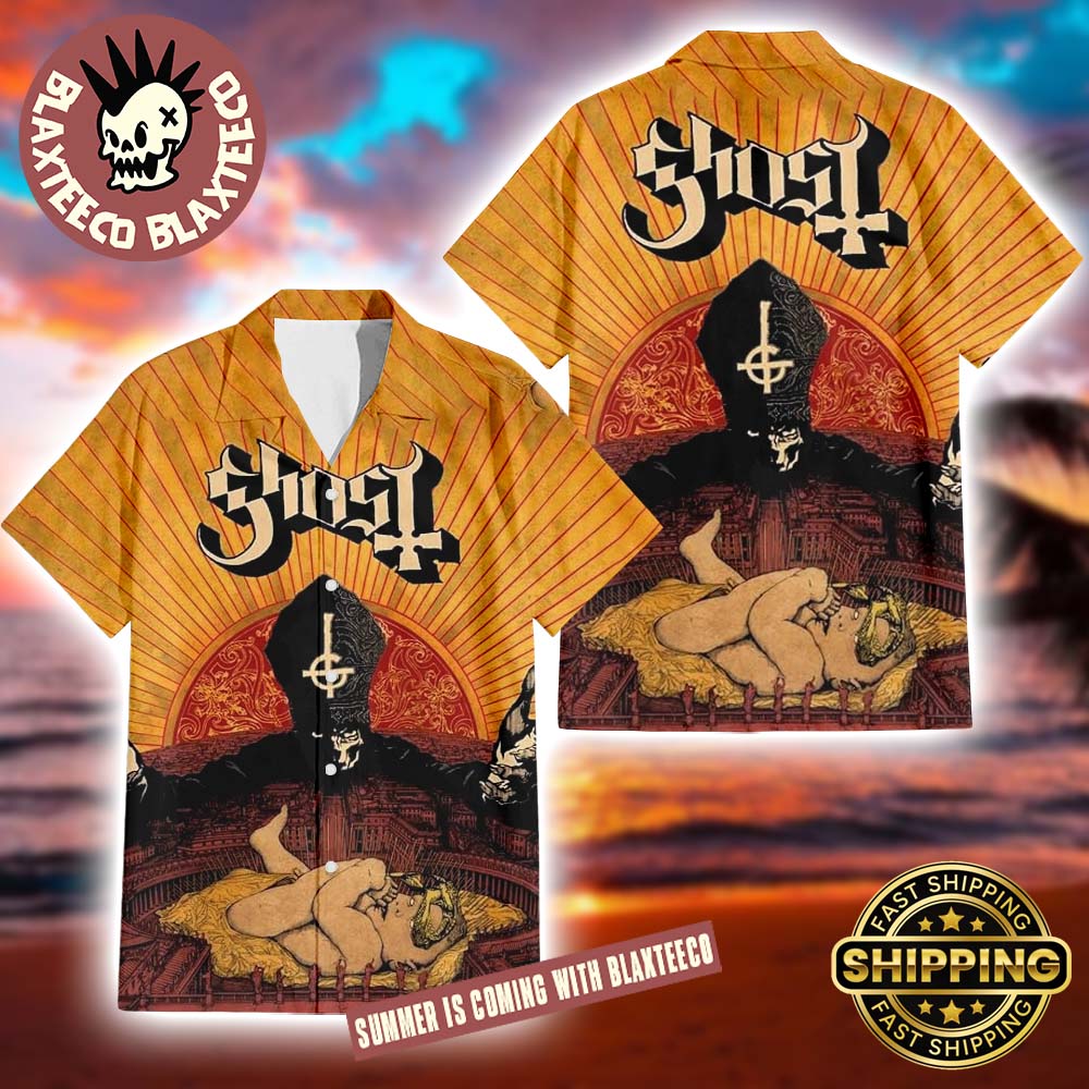 Ghost Band Infestissumam Album Cover Summer 2025 Hawaiian Shirt Ghost Band Infestissumam Album Cover Summer 2025 Hawaiian Shirt