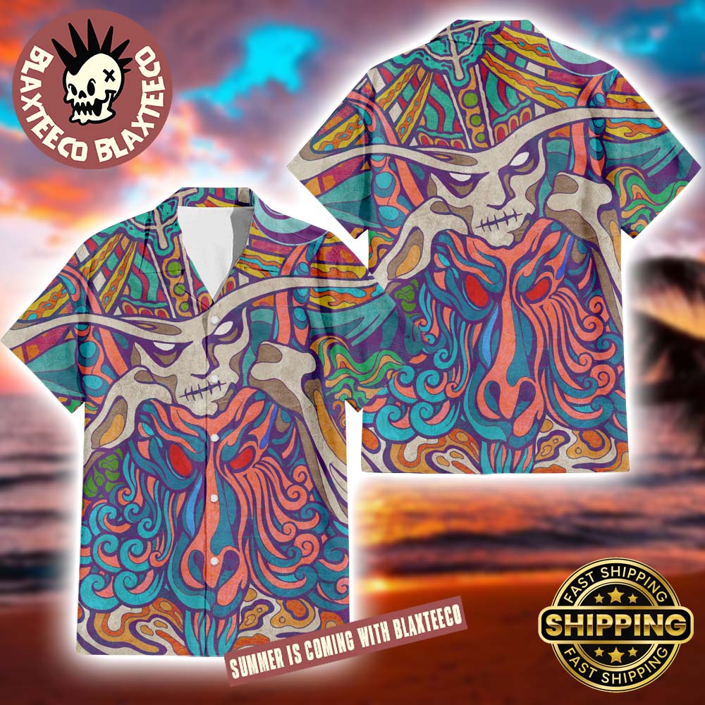 Ghost Band Seven Inches of Satanic Panic Album Cover Summer 2025 Gift For Fans Hawaiian Shirt Ghost Band Seven Inches of Satanic Panic Album Cover Summer 2025 Gift For Fans Hawaiian Shirt