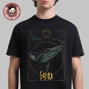 Gojira Lille France 2025 Event Poster At Zenith of Lille On November 28 2025 The Whale Art T-Shirt