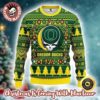Grateful Dead The Very Best Of The Reaper Art With Dancing Bear Pattern Green Ugly Christmas Sweater Grateful Dead The Very Best Of The Reaper Art With Dancing Bear Pattern Green Ugly Christmas Sweater