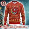 Grateful Dead X NFL Philadelphia Eagles Stealie Logo Ugly Christmas Sweater Grateful Dead X NFL Philadelphia Eagles Stealie Logo Ugly Christmas Sweater