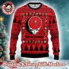 Grateful Dead X NFL San Francisco 49ers Stealie Logo Ugly Christmas Sweater Grateful Dead X NFL San Francisco 49ers Stealie Logo Ugly Christmas Sweater