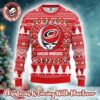 Grateful Dead X NHL Buffalo Sabres Stealie Logo Ugly Christmas Sweater Grateful Dead X NHL Buffalo Sabres Stealie Logo Ugly Christmas Sweater