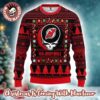 Grateful Dead X NHL Nashville Predators Stealie Logo Ugly Christmas Sweater Grateful Dead X NHL Nashville Predators Stealie Logo Ugly Christmas Sweater