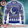 Grateful Dead X NHL Tampa Bay Lightning Stealie Logo Ugly Christmas Sweater Grateful Dead X NHL Tampa Bay Lightning Stealie Logo Ugly Christmas Sweater