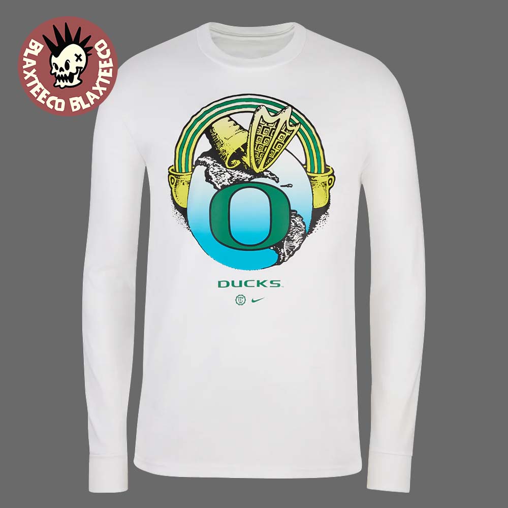 Grateful Dead X Oregon Ducks X Nike Duckin To Eugene Long Sleeve T-shirt Grateful Dead X Oregon Ducks X Nike Duckin To Eugene Long Sleeve T-shirt