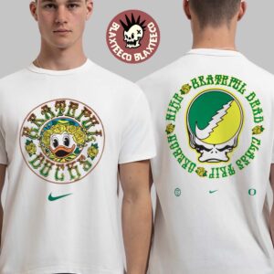 Grateful Dead X Oregon Ducks X Nike Ducks Roses Two Sided T-Shirt