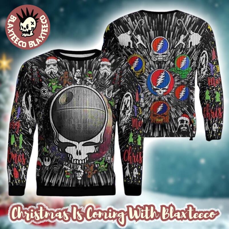 Grateful Dead X Star Wars Funny Characters Design Black Deep Ugly Christmas Sweater l73SN eom2bk.jpg