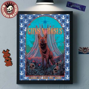 Guns N Roses Brasilia Brazil 2025 Event Poster At Arena BRB On 2 November 2025 The Fox Art Home Decor Poster Canvas