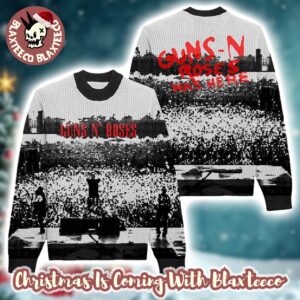 Guns N Roses Concert Performance Photo Guns N Roses Was Here Holiday Gift Ugly Christmas Sweater