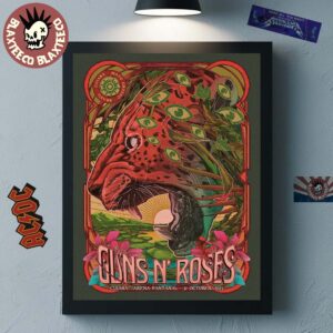 Guns N Roses Cuiaba 2025 Event Poster At Arena Pantanal On 31 October 2025 Home Decor Poster Canvas