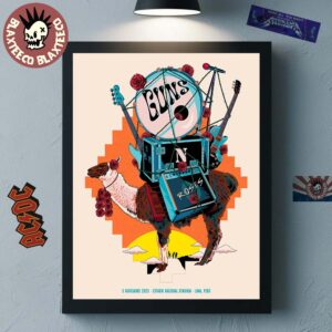 Guns N Roses Lima Peru 2025 Event Poster At Estadio Nacional Stadium On November 5 2025 Home Decor Poster Canvas