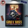 Guns N Roses Medellin Colombia 2025 Venue Poster At Estadio Atanasio Grardot On October 11 2025 Home Decor Poster Canvas