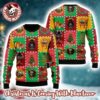 Guns N Roses Sweet Child O Christmas Time Knitted Checker Board Pattern Holiday Theme Christmas Ugly Sweater