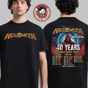 Helloween 40 Years Anniversary Tour Europe 2025 Tour Dates Two Sided T-Shirt