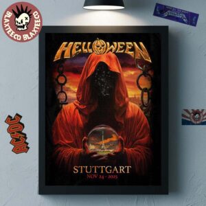 Helloween Stuttgart Germany 2025 Pop Up Shop Merch Poster On November 24 2025 Home Decor Poster Canvas