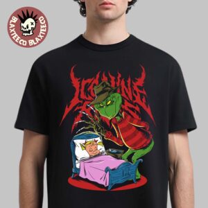 Ice Nine Kills A Christmas Gory 2025 Grinch As Freddy Krueger A Nightmare In Whoville T-Shirt