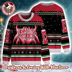 Ice Nine Kills Big Logo Horrorday Knitted Ugly Christmas Sweater