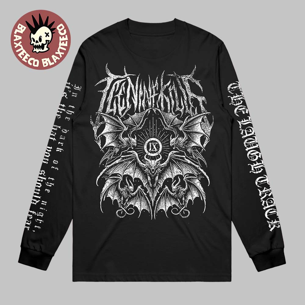 Ice Nine Kills The Laugh Track Black Metal Friday The Bat You Should Fear Long Sleeve T-Shirt Ice Nine Kills The Laugh Track Black Metal Friday The Bat You Should Fear Long Sleeve T-Shirt