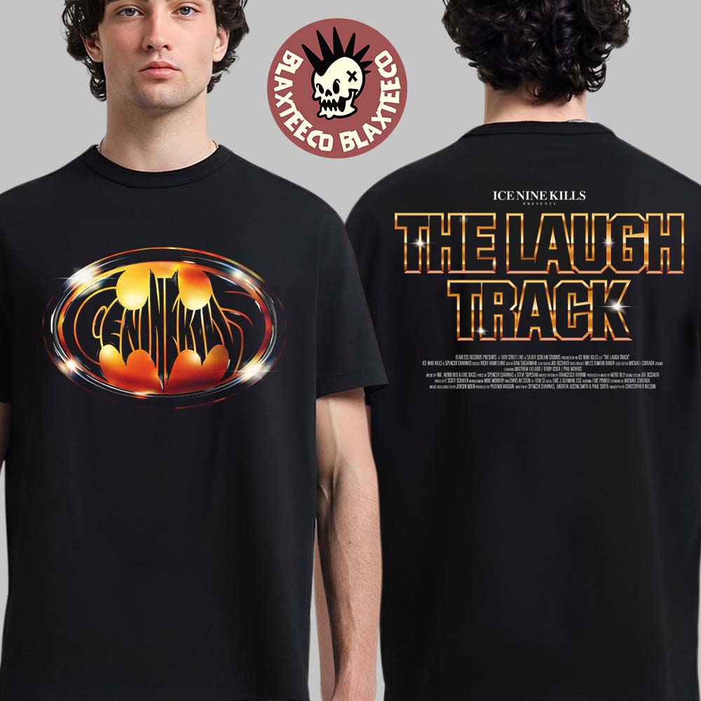 Ice Nine Kills The Laugh Track Retro Batman Inspired Logo 1989 Two Sided T-Shirt Ice Nine Kills The Laugh Track Retro Batman Inspired Logo 1989 Two Sided T-Shirt