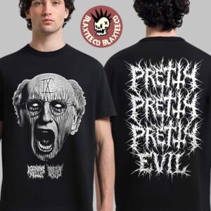 Ice Nine Kills X Pretty Evil Co Black Metal Friday Pretty Pretty Pretty Evil Two Sided T-Shirt