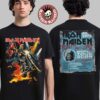 Iron Maiden Run For Your Lives World Tour 2025 Tee Europe Tour Dates Two Sided Unisex T-Shirt