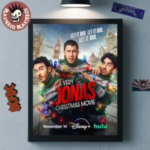Jonas Brothers Disney A Very Jonas Christmas Movie On November 14 2025 Let It Bro Home Decor Poster Canvas