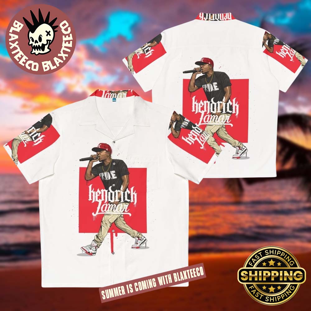 Kendrick Lamar Imagery Performing Hip Hop 2025 Summer Hawaiian Shirt Kendrick Lamar Imagery Performing Hip Hop 2025 Summer Hawaiian Shirt