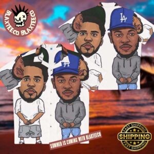 Kendrick Lamar x J Cole Rap Meets Island Style Funny Big Head 2025 Summer Hawaiian Shirt