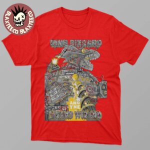 King Gizzard And The Lizard Wizard Copenhagen Denmark 2025 Venue Poster At Poolen On November 14 2025 Mechagodzilla Art T-Shirt