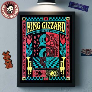 King Gizzard And The Lizard Wizard Den Bosch Netherlands 2025 Event Poster At Mainstage On November 7 2025 Home Decor Poster Canvas