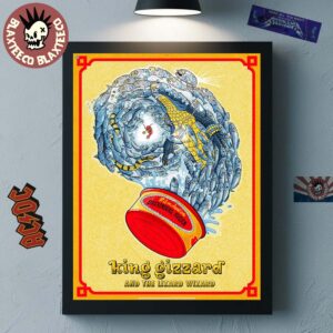 King Gizzard And The Lizard Wizard Gothenburg Sweden 2025 Event Poster At Filmstudion On November 15 2025 Home Decor Poster Canvas