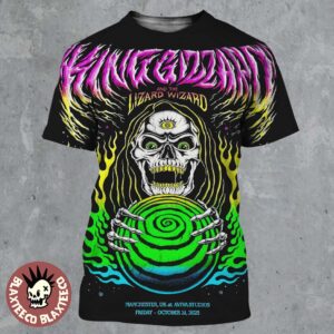 King Gizzard And The Lizard Wizard Manchester UK 2025 Event Poster At Aviva Studios On October 31 2025 All Over Print Shirt