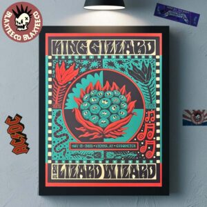 King Gizzard And The Lizard Wizard Vienna Austria 2025 Event Poster At Gasometer On November 12 2025 Home Decor Poster Canvas